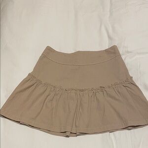 Free People Beige Textured Skirt